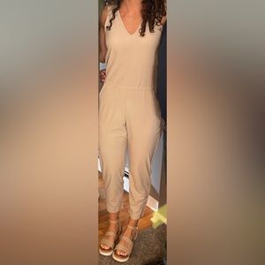 Athleta Brooklyn Jumpsuit in Beige